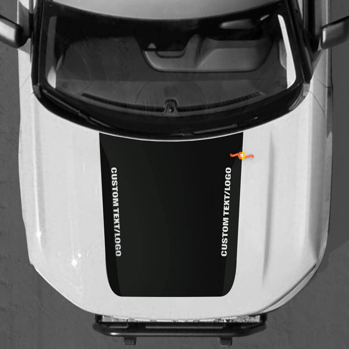 Custom Text Hood Vinyl Decal Sticker Graphic Kit for Musclecar horse