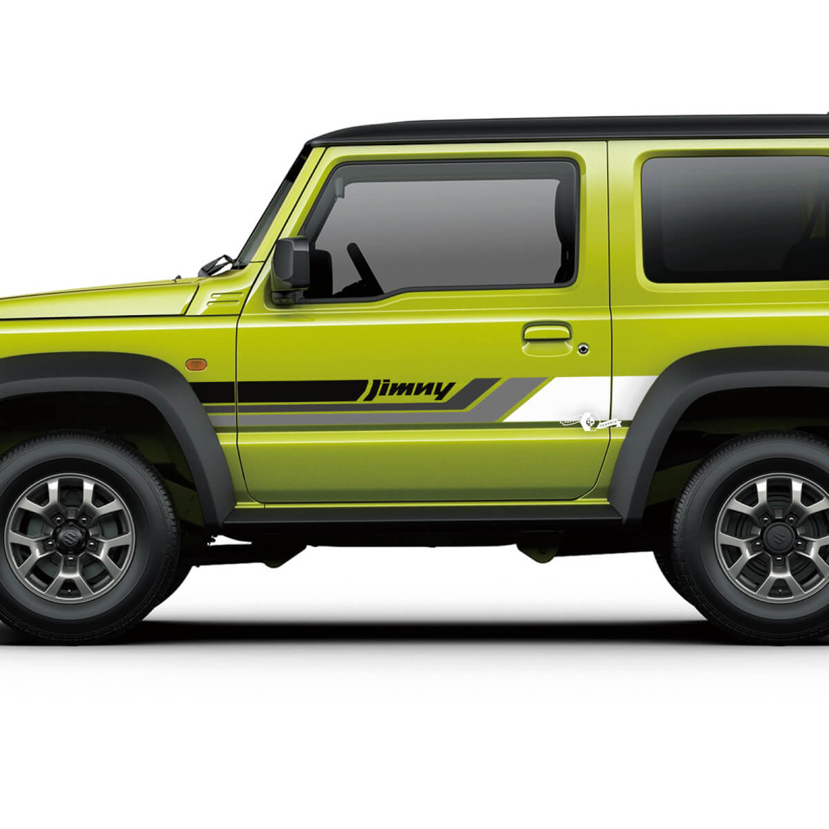 Pair Suzuki JIMNY Side Doors Stripe graphics decal Lines sticker 3 Colors