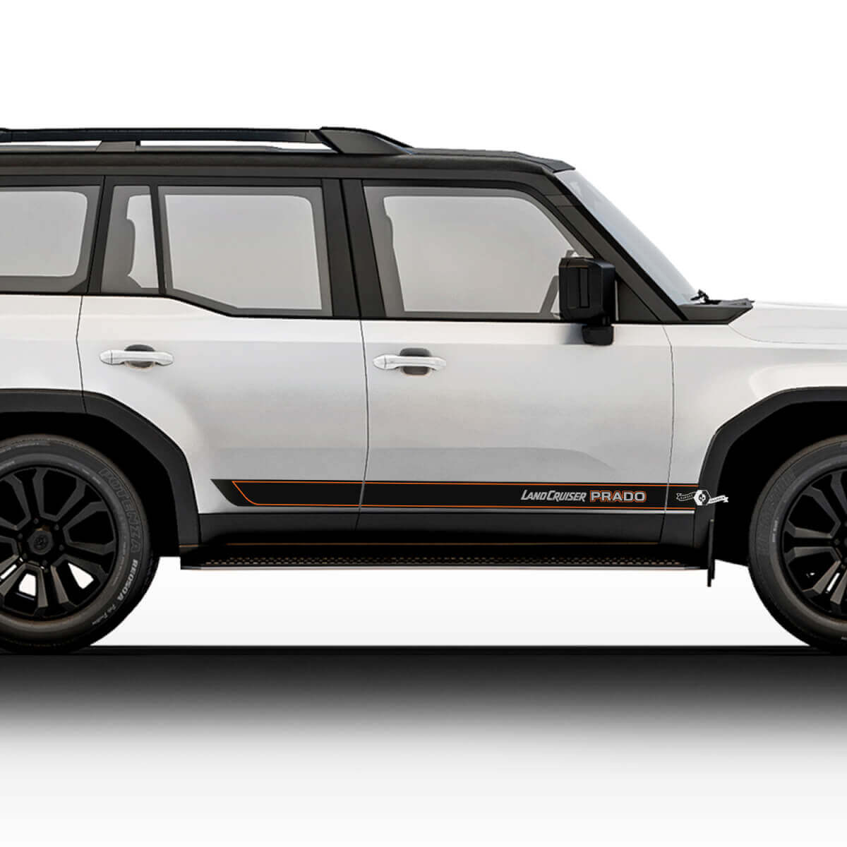 Toyota Land Cruiser Prado Vintage Style Stripes Stickers Decals Vinyl Graphic Stickers Decals Kit