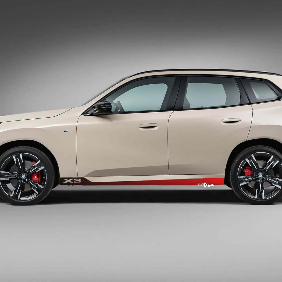 BMW X3 G01 F25 Logo Stripes Side Doors Gradient Color Decal Sticker Vinyl