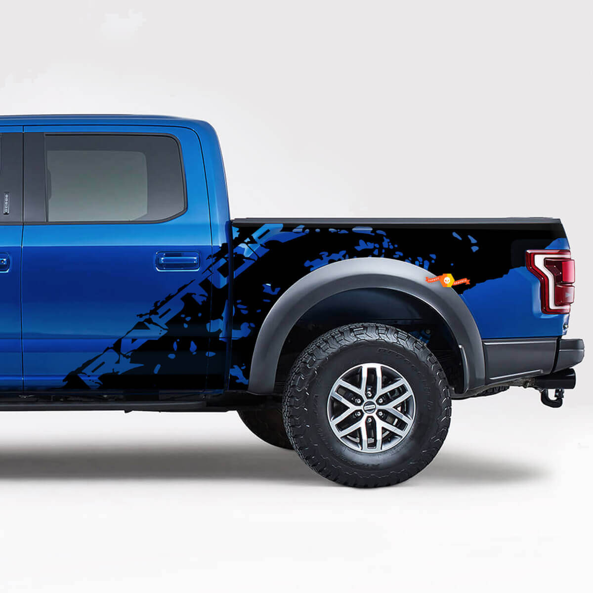 Bedside Splash Vinyl Decal Graphics Sticker Kit for Ford F150 Raptor