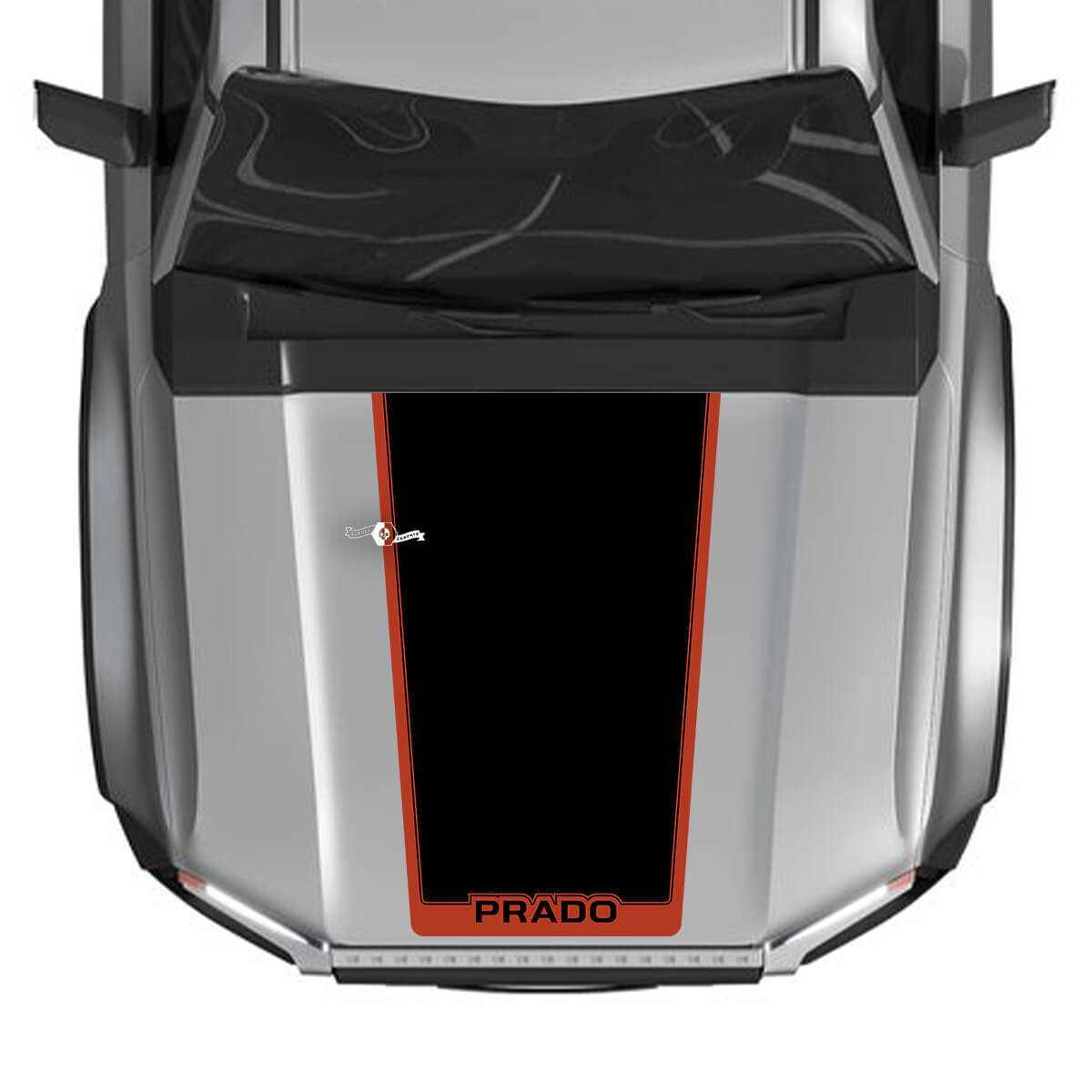 2024 Toyota Land Cruiser Prado Hood Decals Vinyl Graphic Sticker 2 Colors