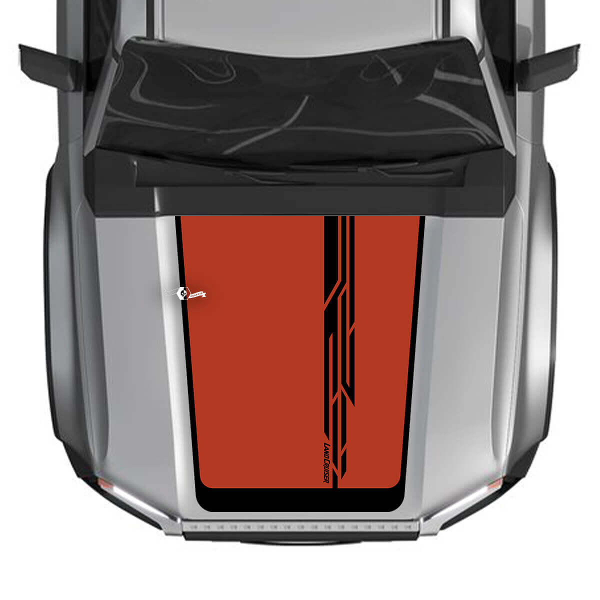 2024 Toyota Land Cruiser Prado Hood Decals Vinyl Graphic Sticker Line Large 2 Colors