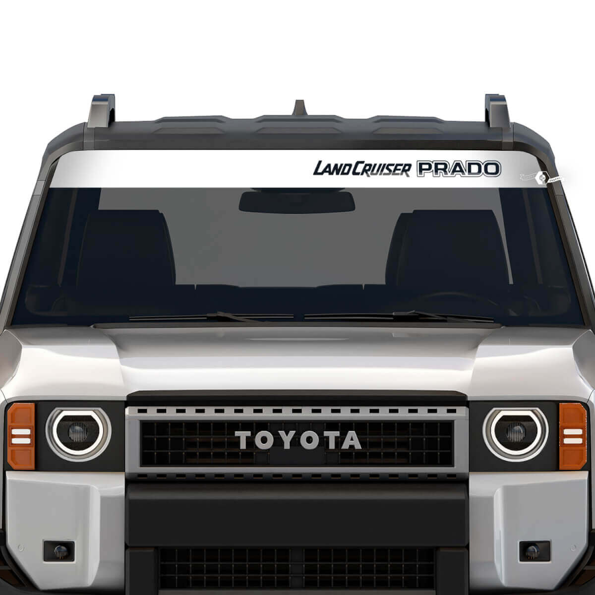  Windshield Banner Toyota Land Cruiser Prado 2024 Stripe Destroyed Decals Vinyl Graphic Sticker 