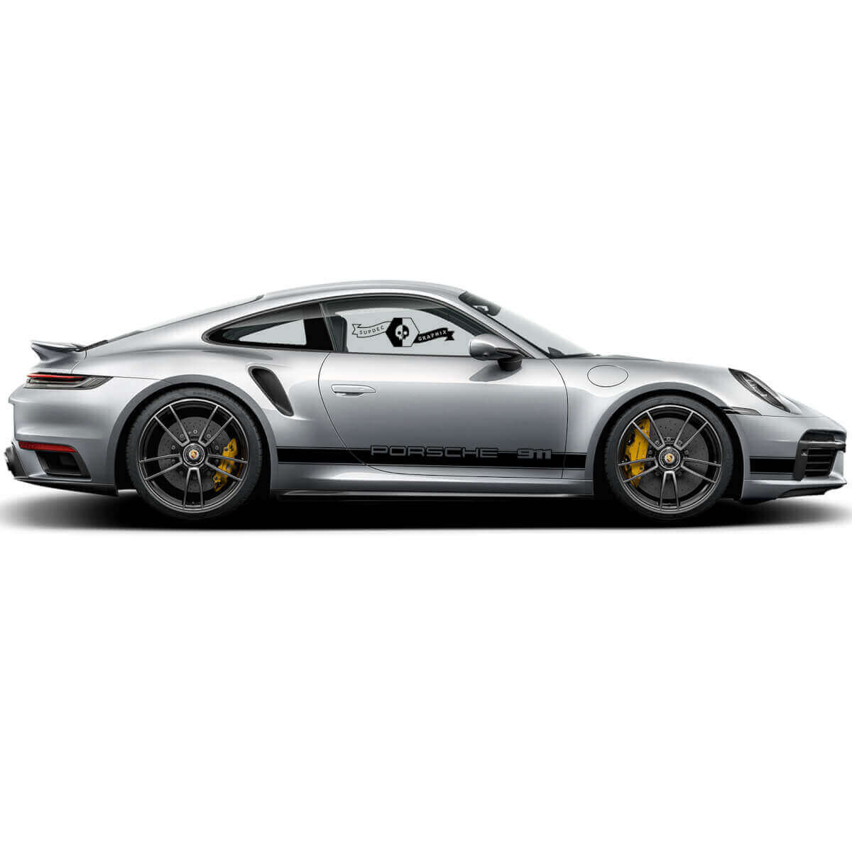 Branded Side Stripe Vinyl Decal Kit for Porsche 911