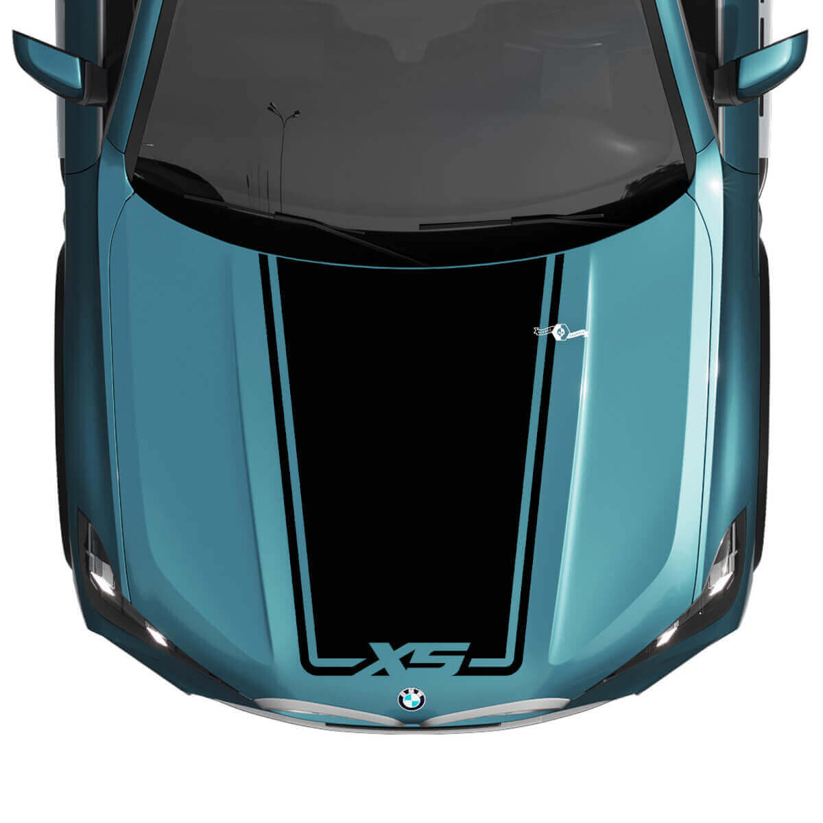 BMW X5 G05 Hood Wrap Accent Central Decal - Vinyl Graphics Stickers