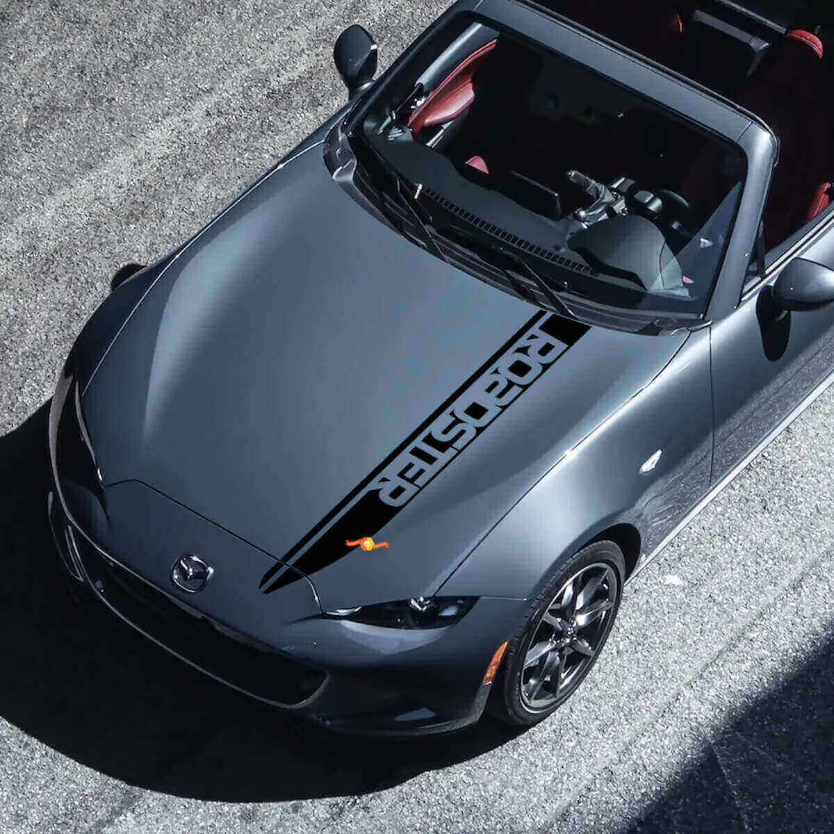 Roadster Lettering Stripe Hood Decal Vinyl Sticker For Mazda MX-5 Miata