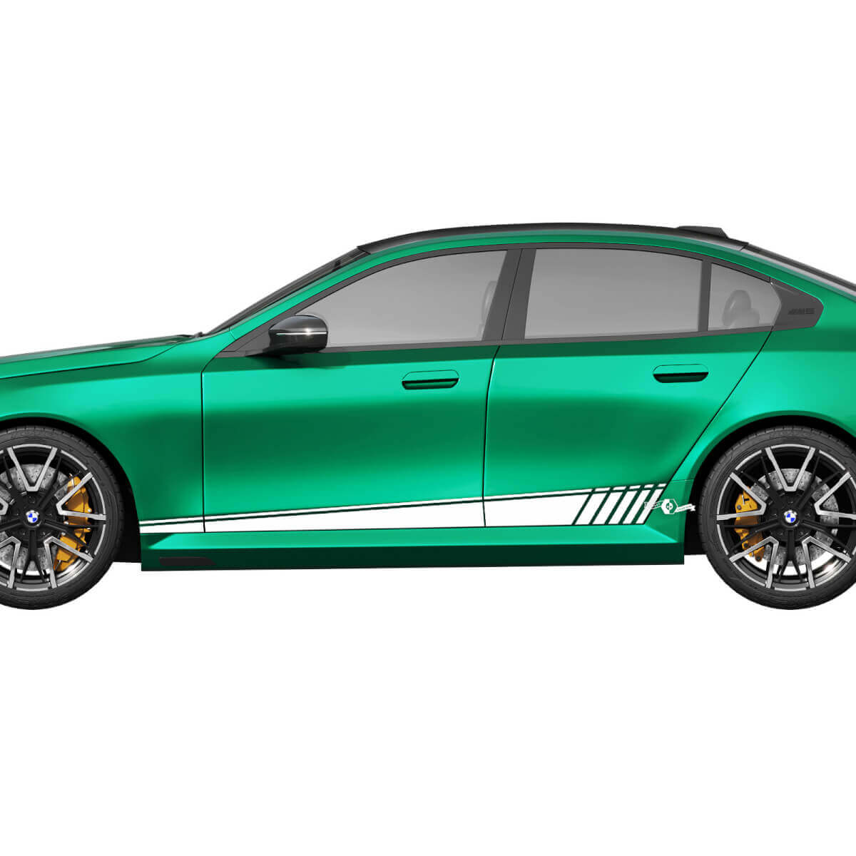 Side Strobe Stripes Decal Kit for BMW 5 Series G60 M5 G90 - SupDec Graphix Vinyl Stickers