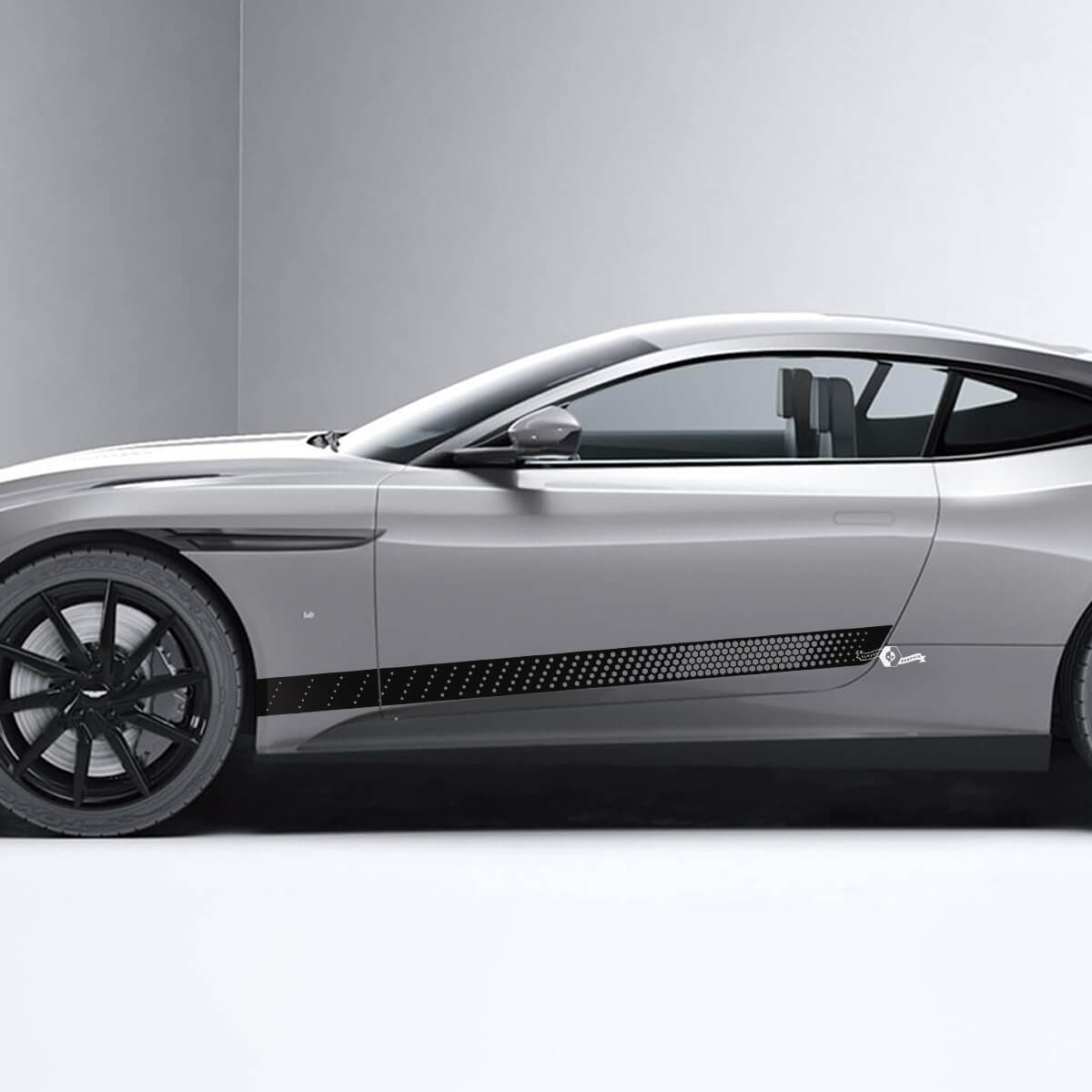 Side Aston Martin DB11 Honeycomb Side Doors Vinyl Decals Stickers 2