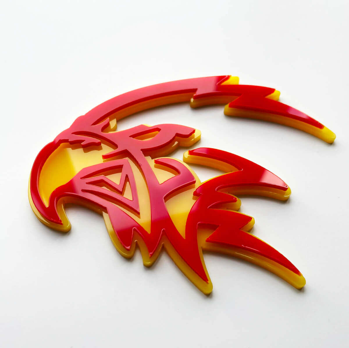 Custom 3D Trackhawk Hellhawk Badge - Fender Emblem for Jeep Trackhawk 3