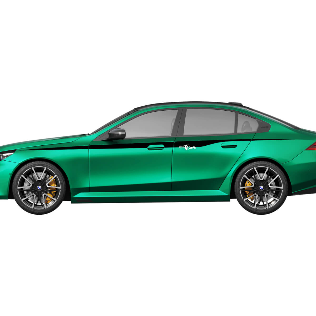 Side Accent Stripes Racing Decal Kit for BMW 5 Series G60 M5 G90 - SupDec Graphix Vinyl Stickers