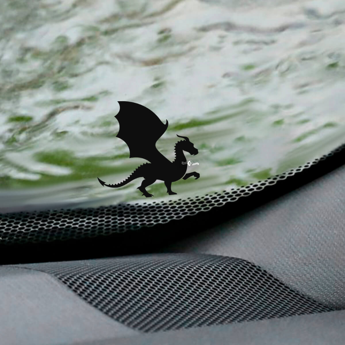 Windshield Dragon Easter Egg Corner Vinyl Decal Sticker Graphic