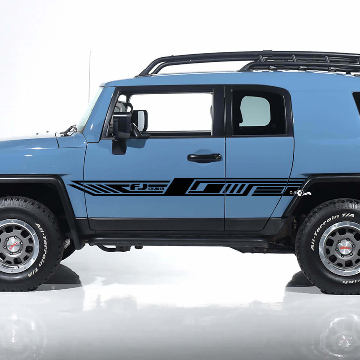 Toyota FJ Cruiser Side Door Stripes Decals Stickers Graphics - Custom Vinyl Kit