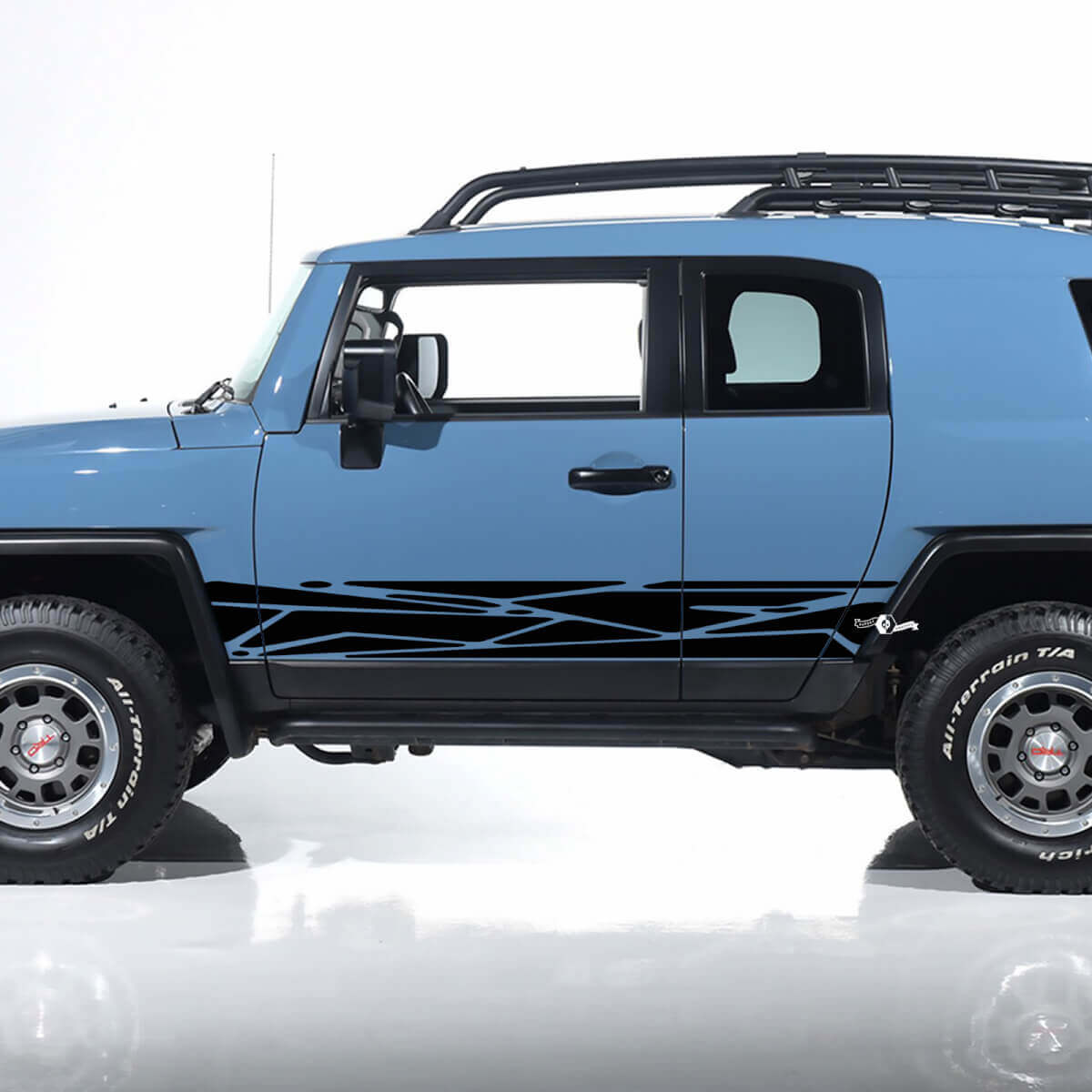 Toyota FJ Cruiser Splash Side Door Stripes Decals Stickers Graphics - Custom Vinyl Kit