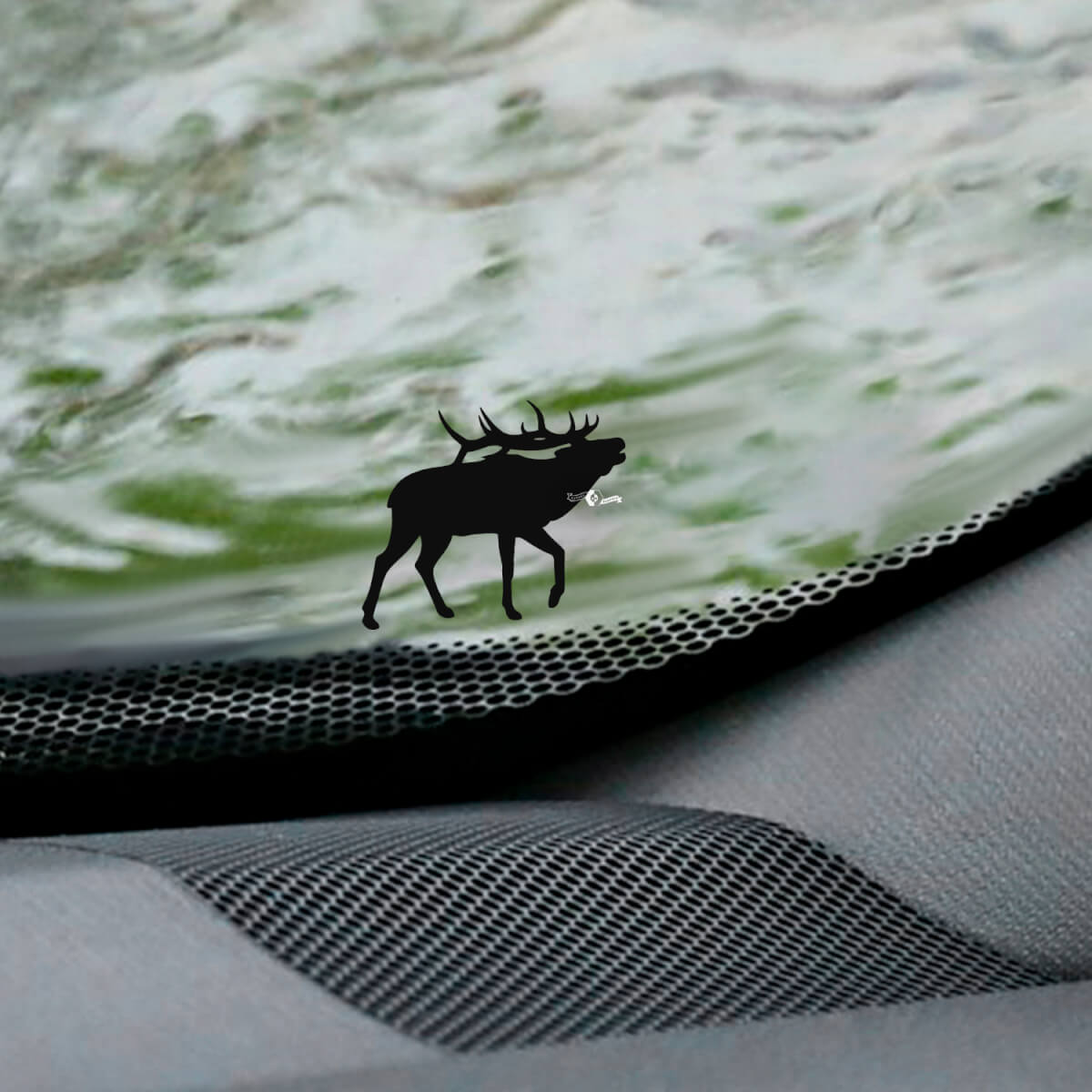 Moose Deer Windshield Easter Egg Corner Decal - Custom Vinyl Graphic