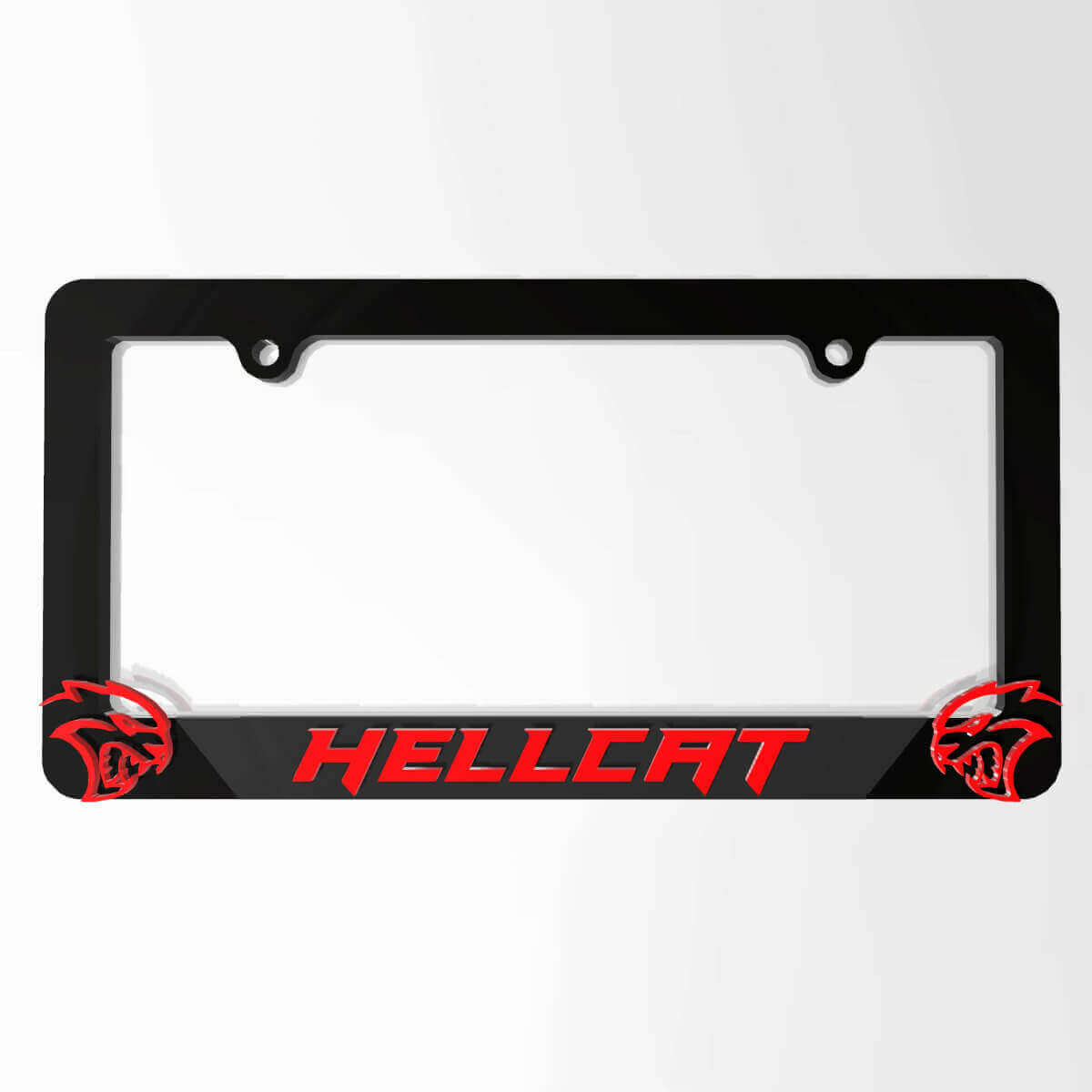 Hellcat Logo License Plate Covers Frames Vehicle Decor fit to Dodge