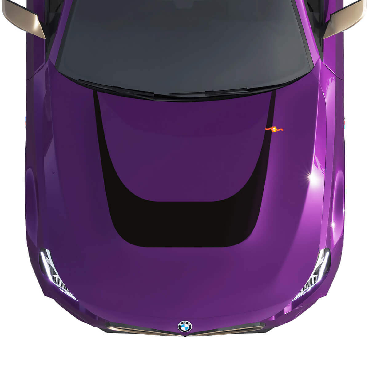 U-shaped Hood Vinyl Decal for BMW M240 G42