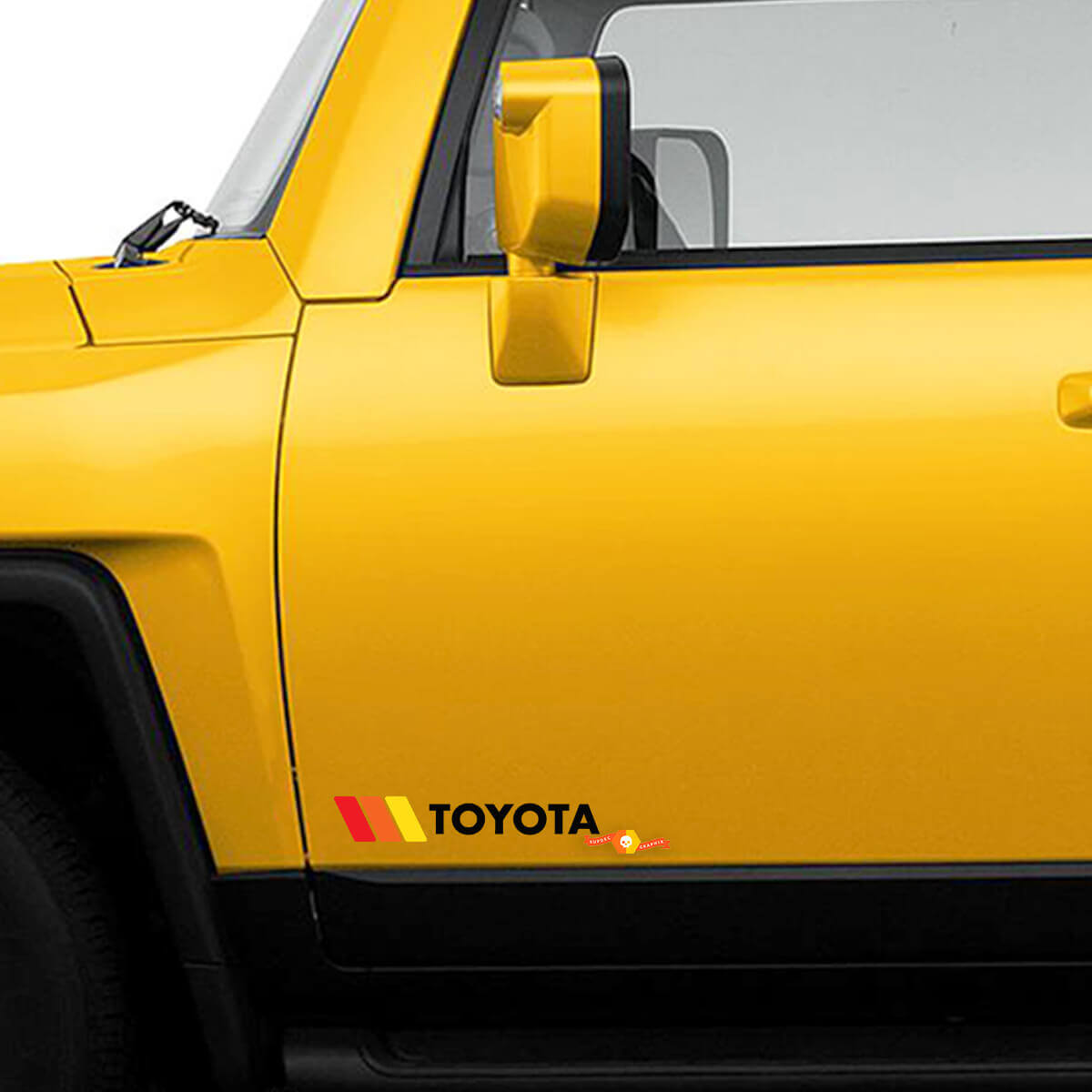 Toyota Vintage Retro Side Vinyl Decals Kit for Toyota