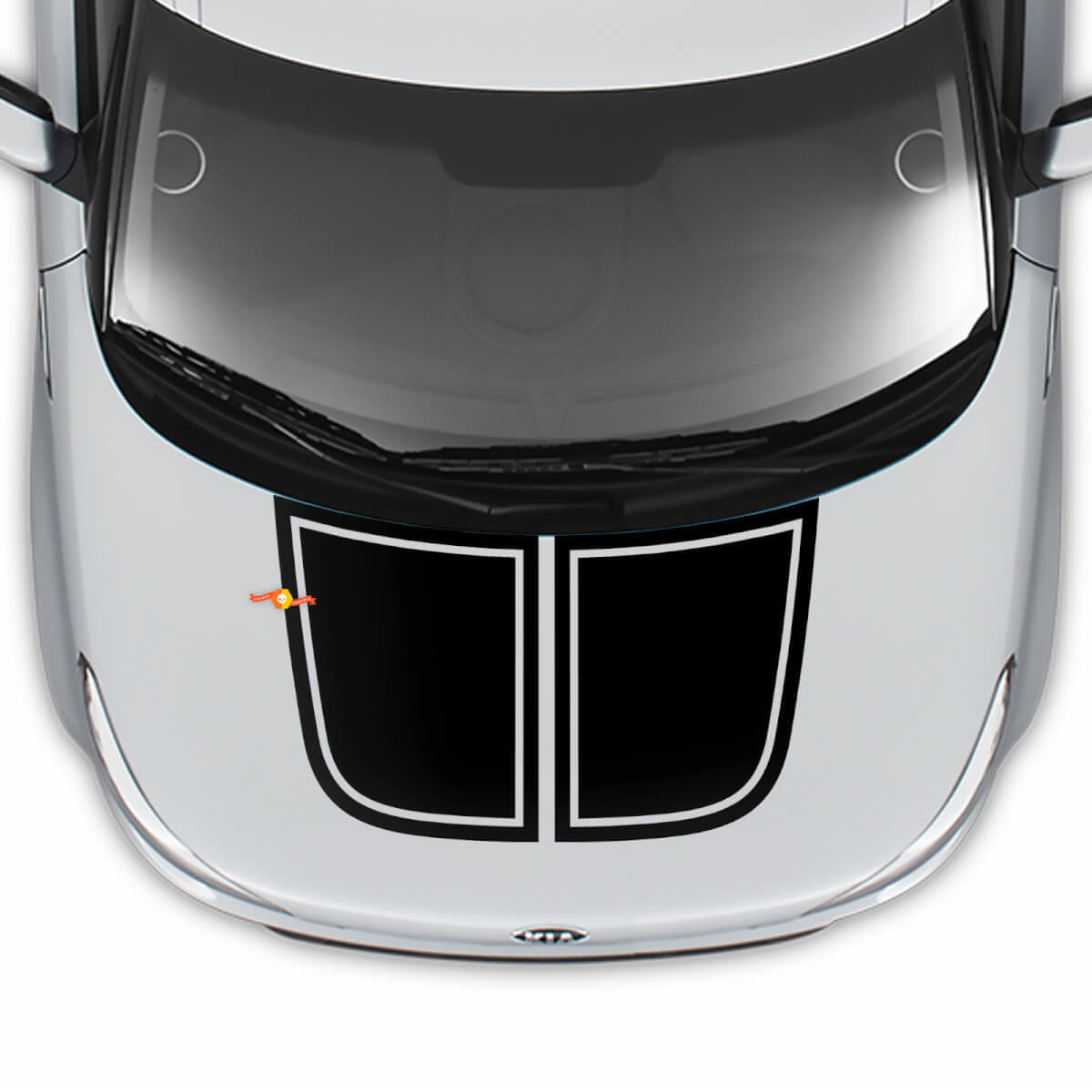 Hood Decal Wrap Vinyl Decals Stickers for Kia Soul 2