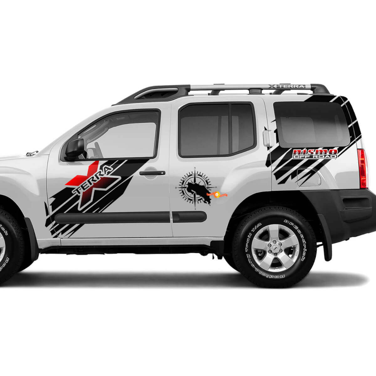 Side Nissan Xterra Nismo Off Road Splash Graphics Vinyl Stickers Decals