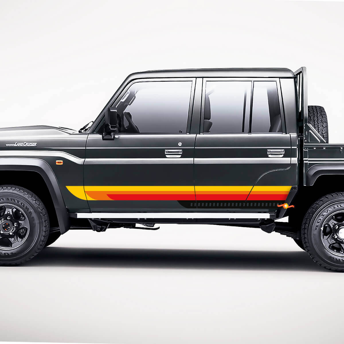 Universal Toyota Retro Side Classic Stripes Decal Kit decal Stickers 3