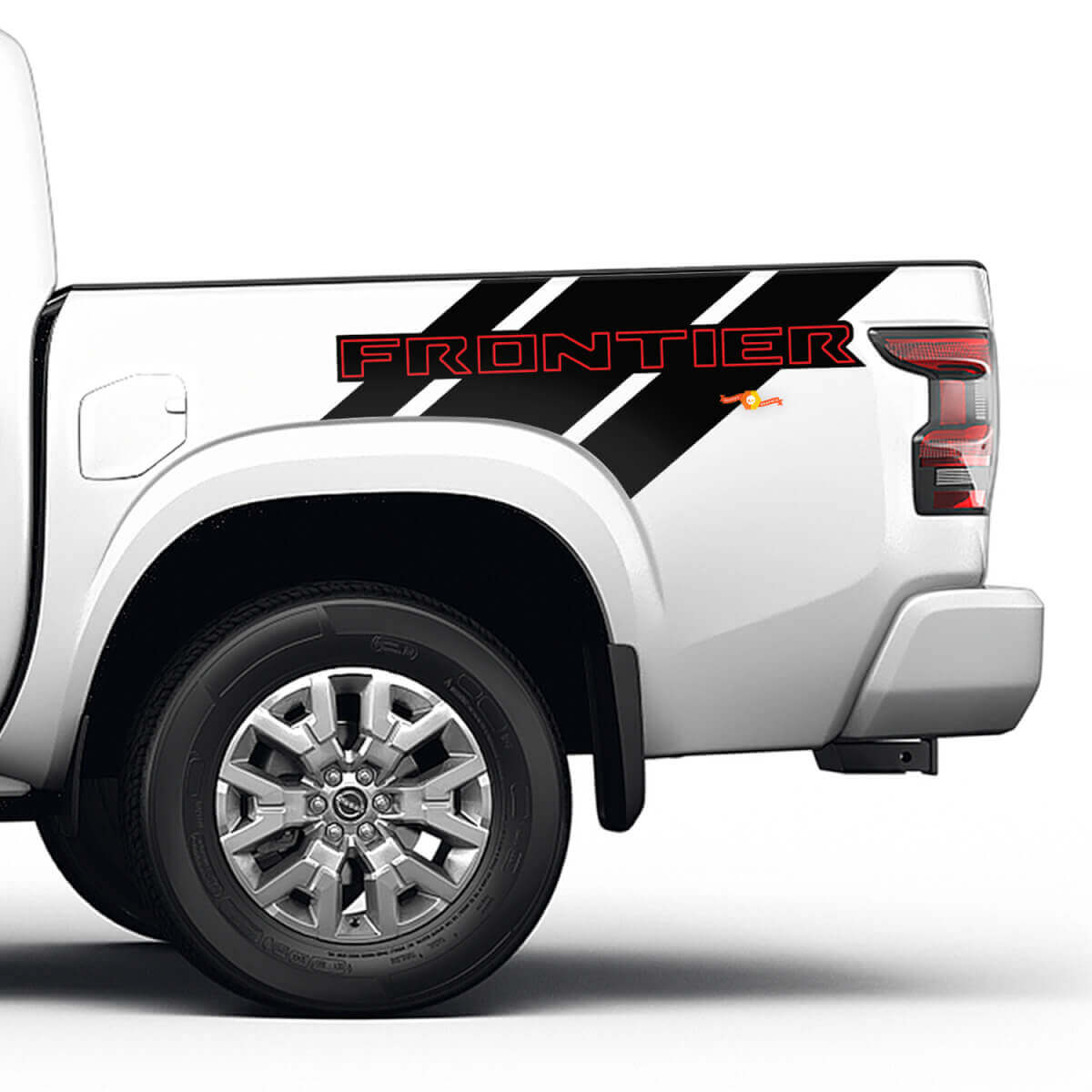 2X Nissan Frontier Pro-4X Bed Truck Car Vinyl Both Side Stickers Decals Graphics 2 Colors 2
