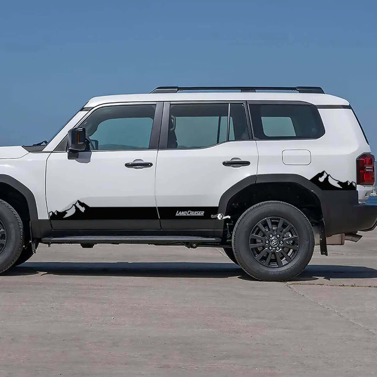 Mountains Side Rocker Panel Decals Vinyl Graphic Decals For Toyota Land Cruiser 