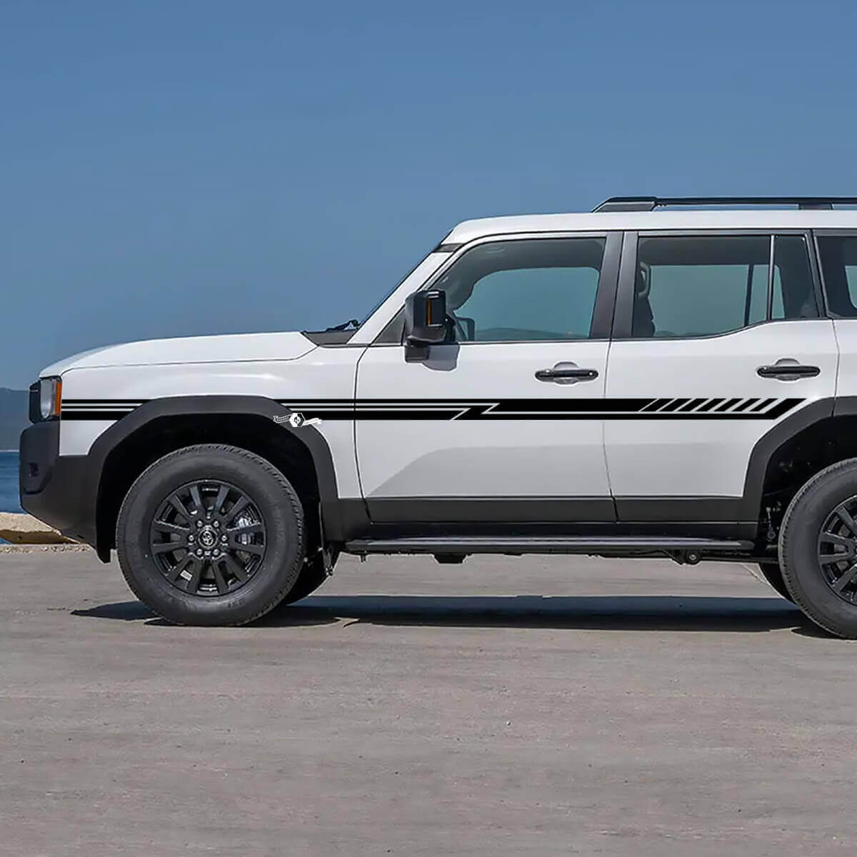 Side Doors Accent Stripes Decals Vinyl Stickers Graphic 3 For Toyota Land Cruiser 