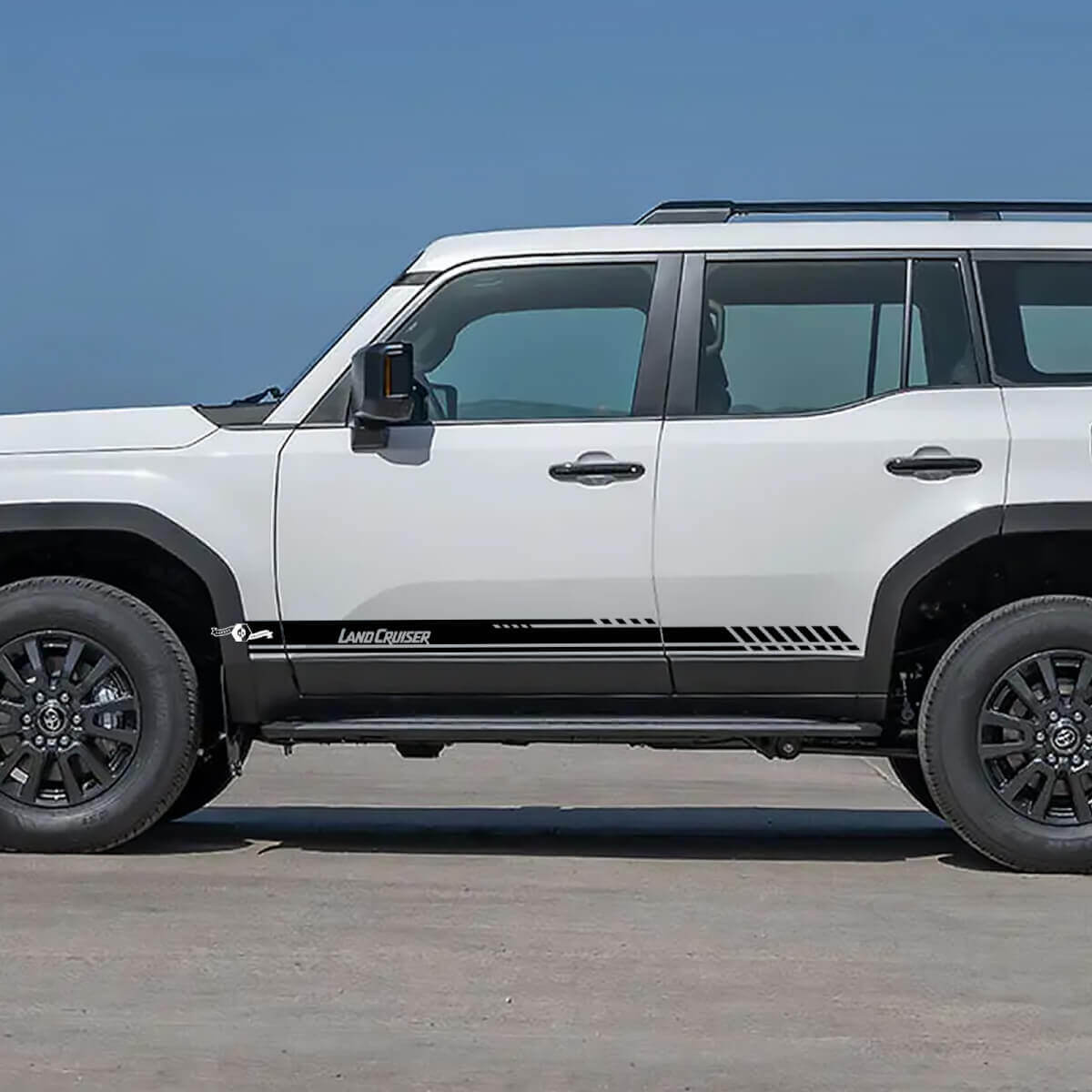 Lettering Side Doors Accent Stripes Decals Vinyl Stickers Graphic For Toyota Land Cruiser 
