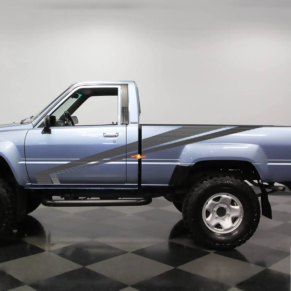 Classic Toyota Pickup Truck Hilux SR5 Side Stripes Vinyl Decals Stickers