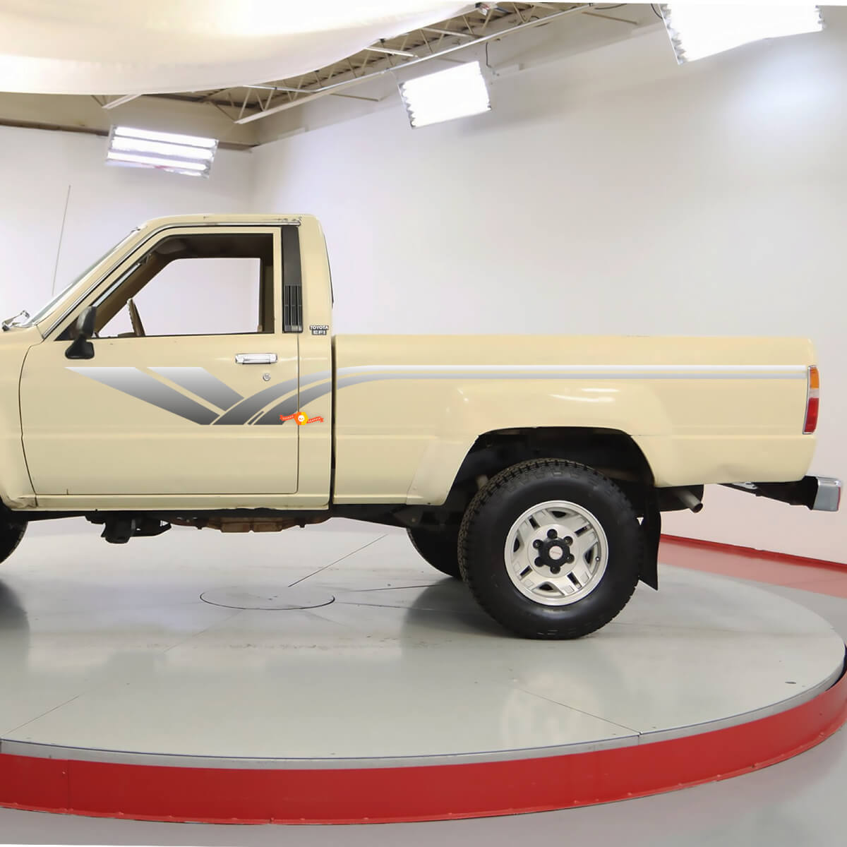 Classic Toyota Truck Hilux SR5 Side Stripes Vinyl Decals Stickers Gradient