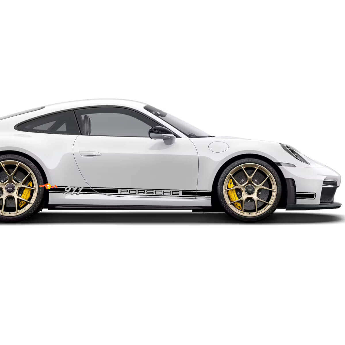 Porsche 911 Side Rocker Stripes Kit Decal Sticker