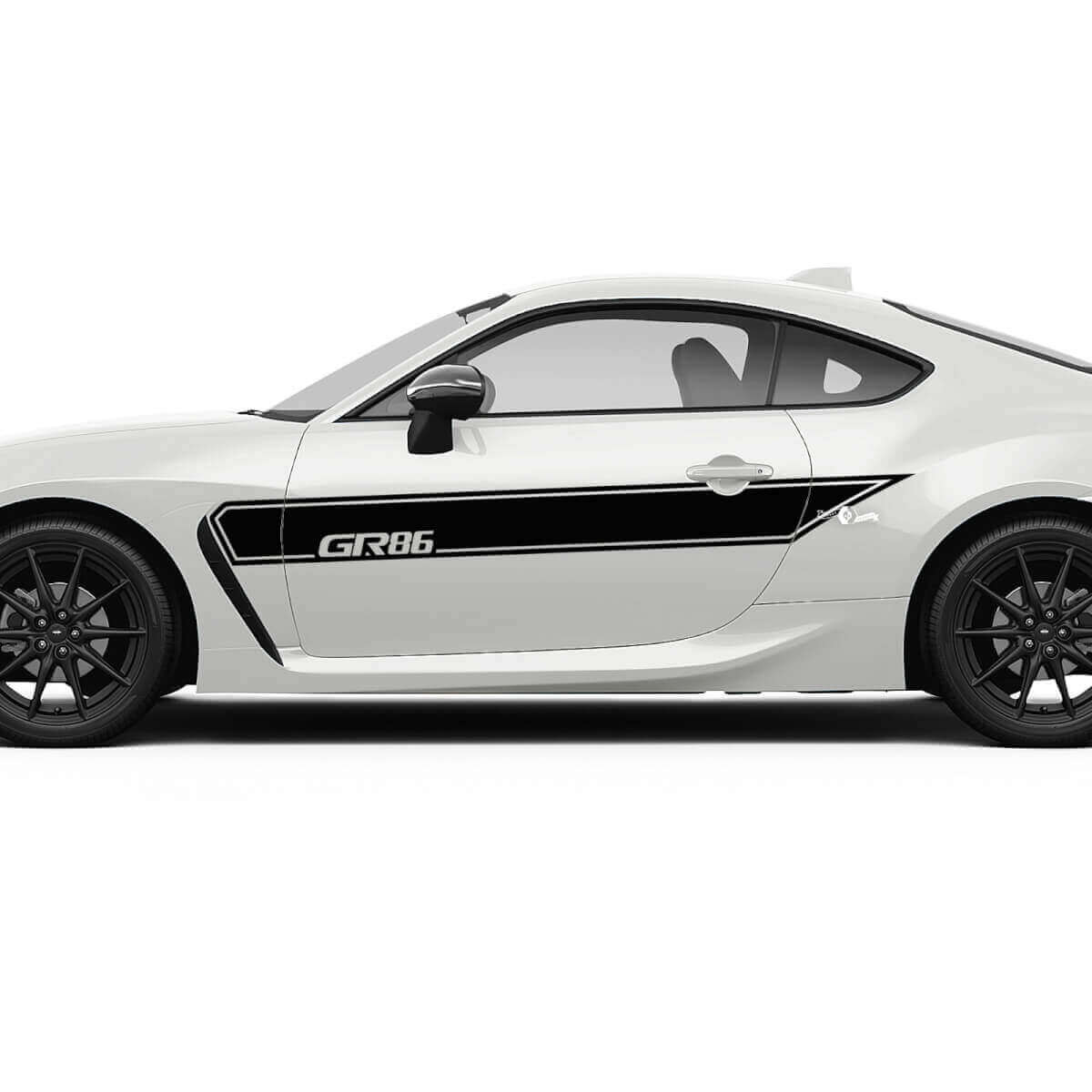 GR86 Logo Doors Side Accents Racing Stripes Graphics Decals Stickers For Toyota GR86 