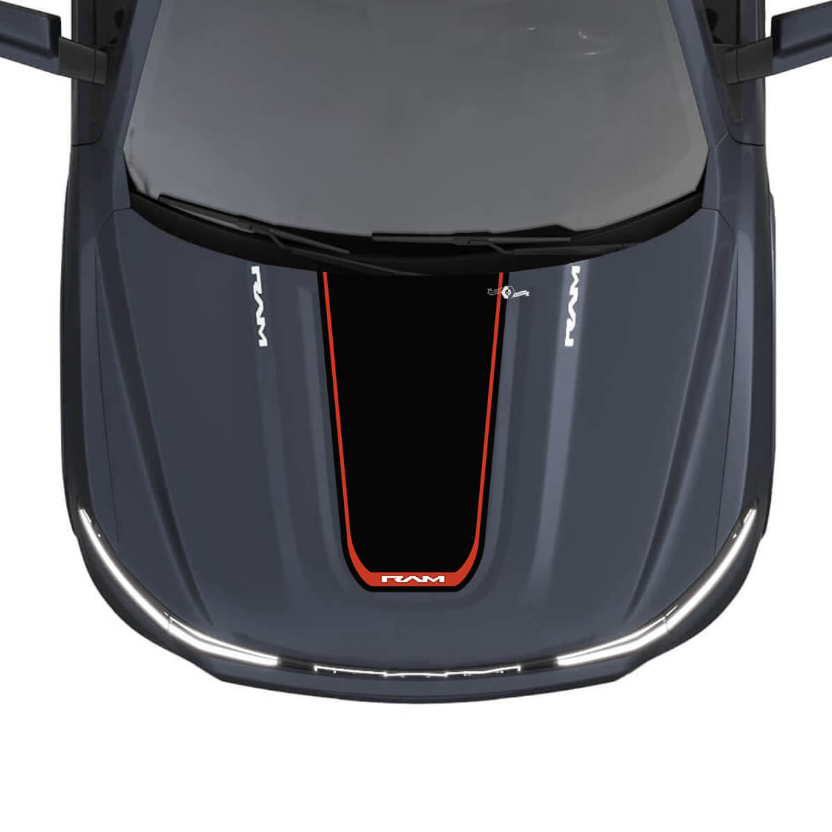 Hood RAM Stripes for Dodge RAM 1500 REV Vinyl Decals Stickers Graphics