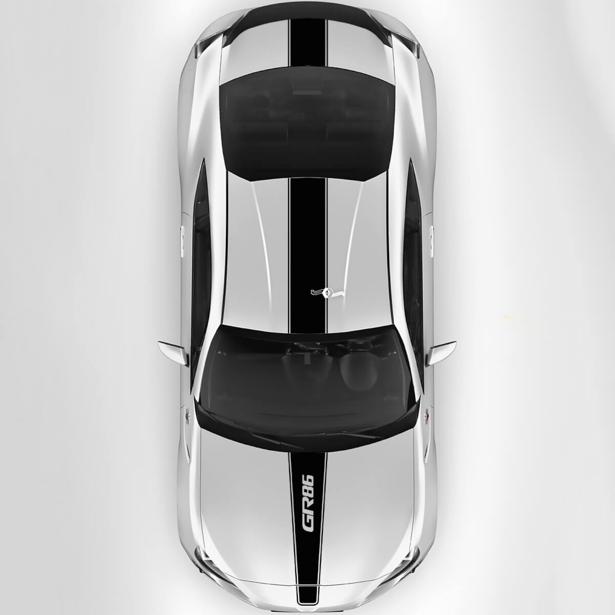 Toyota GR86 Hood Roof Trunk Racing Stripes Graphics Decals Stickers 4