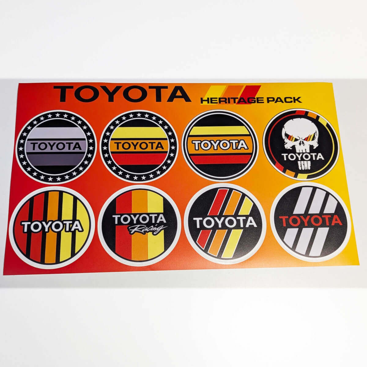 Toyota Heritage Retro Vintage Old Style Sticker Pack Decals Graphics 2