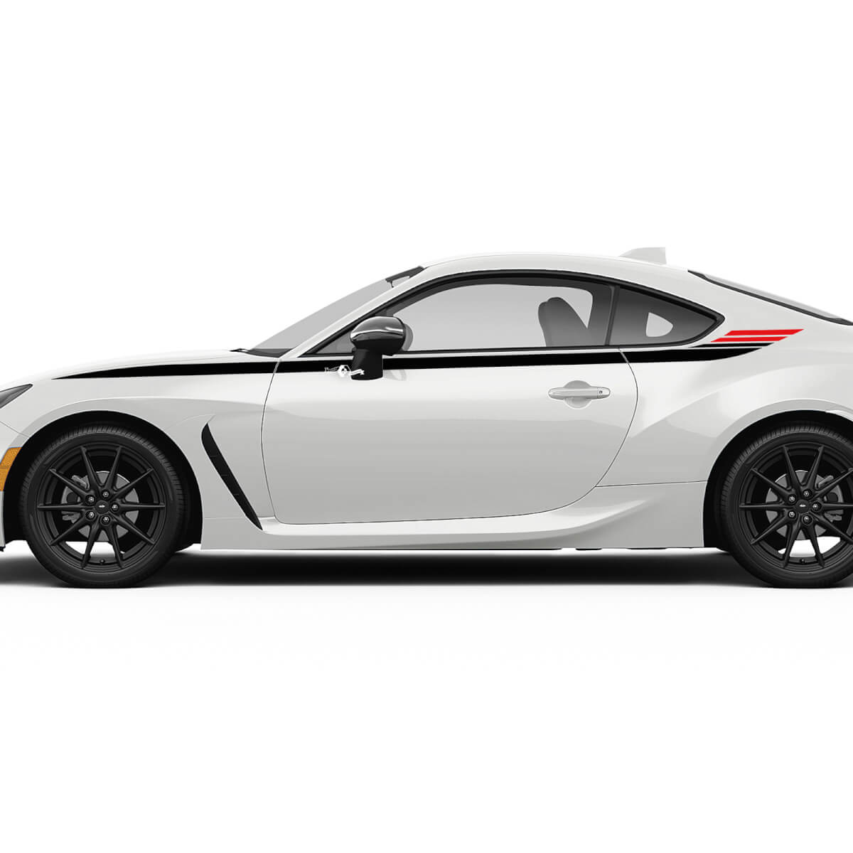 Side Accent Racing Stripes Graphics Decals Stickers for Toyota GR86 
