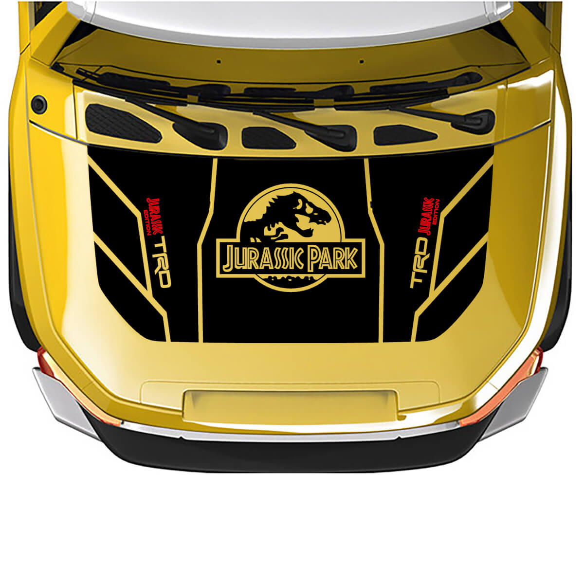 TRD Jurassic Park Edition Hood Vinyl Decal Sticker for Toyota FJ Cruiser