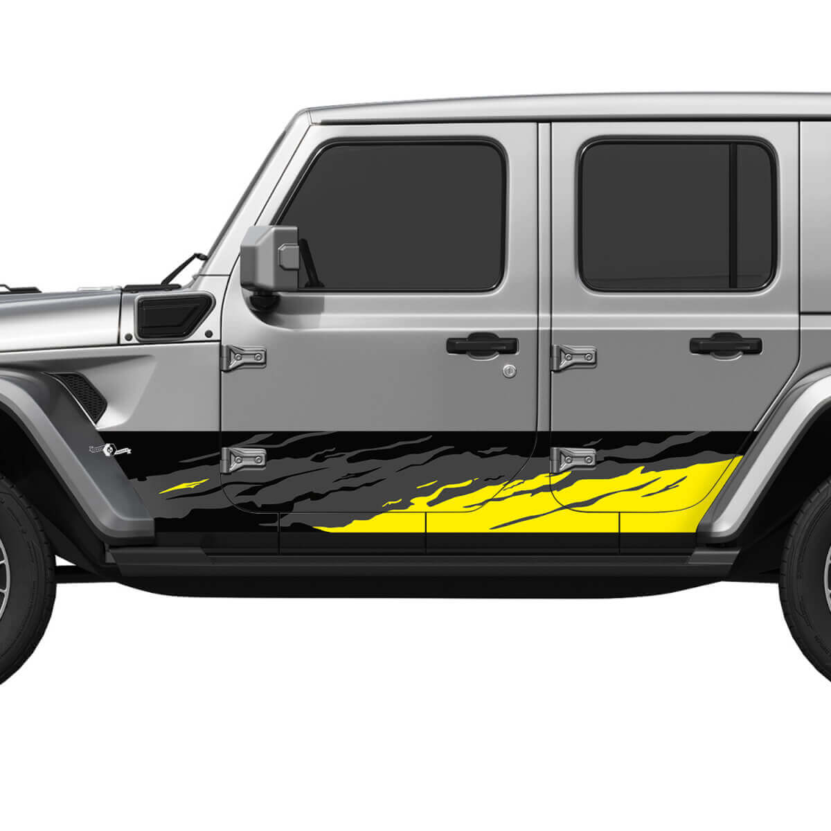 Camo Splash Side Doors Vinyl Decal Sticker 6 for Jeep Wrangler
