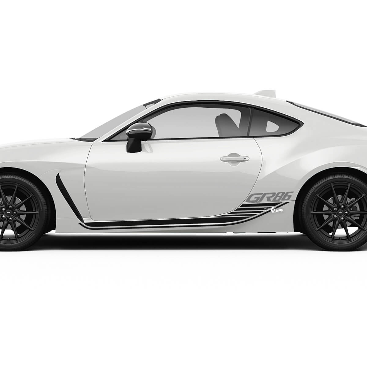 Doors Side Stripes Strobe Graphics Decals Stickers for Toyota GR86 