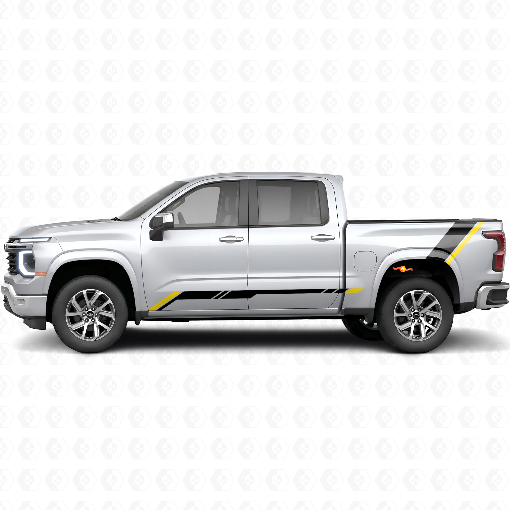 Rising Accent Door & Bedside Vinyl Stripes for Chevrolet Silverado 1500 Next Generation 2027