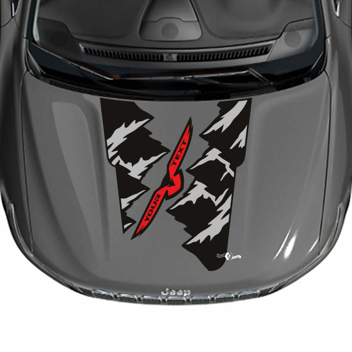 Mountains Hood Vinyl Decal Sticker Graphic for Jeep Cherokee Trailhawk