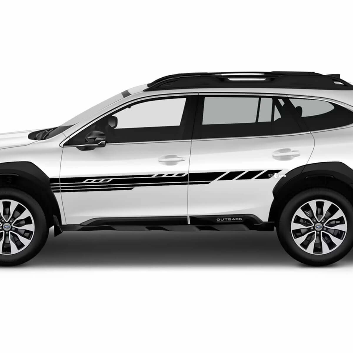 Side Doors Modern Stripes Vinyl Sticker Decal Graphic for Subaru Outback