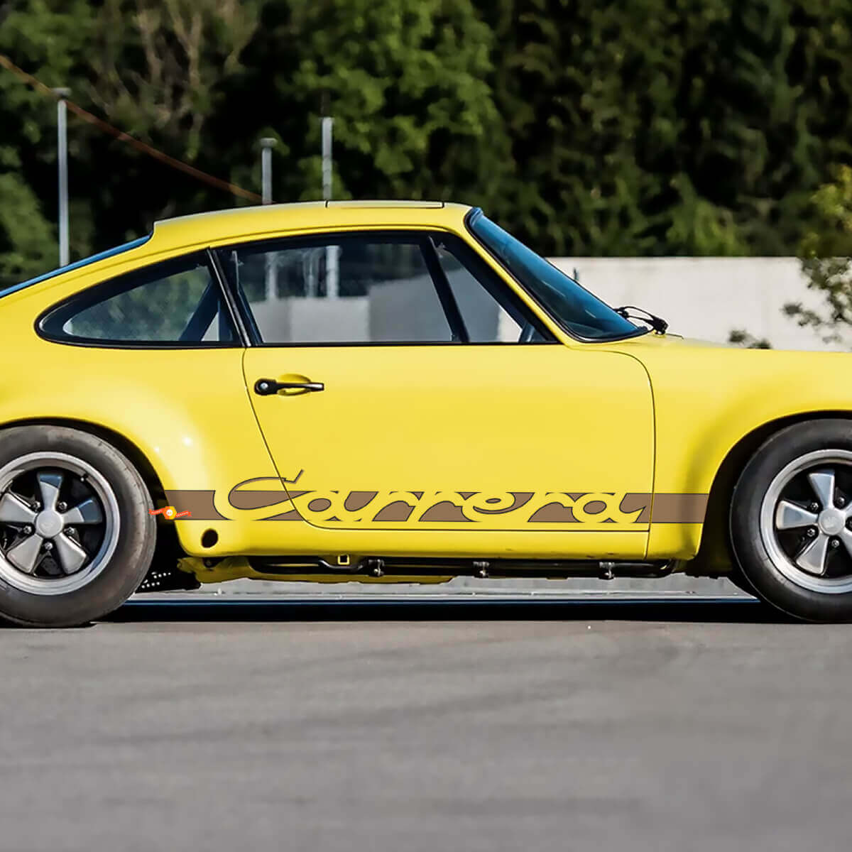 Porsche 911 Carrera Stripes Side Decal Sticker Outline colors