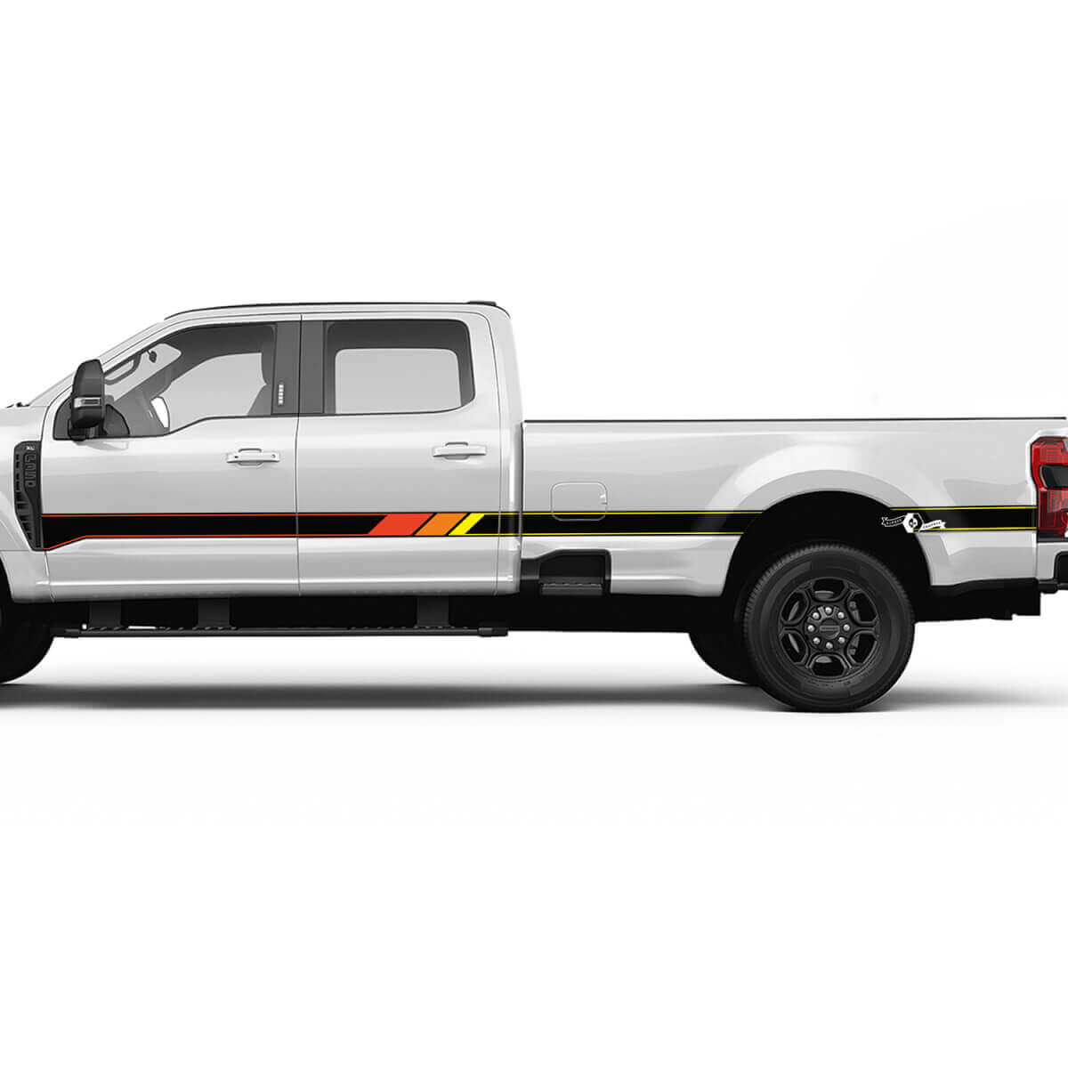 Retro Side Stripes Decal Kit Vinyl Sticker Graphics for Ford F-350