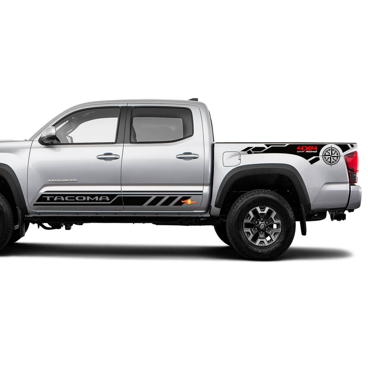 thumbnail interactive-video image 1 of TRD Style Decals For Toyota Tacoma Tundra Bedside Truck Sticker Vinyl Racing 1 of 4