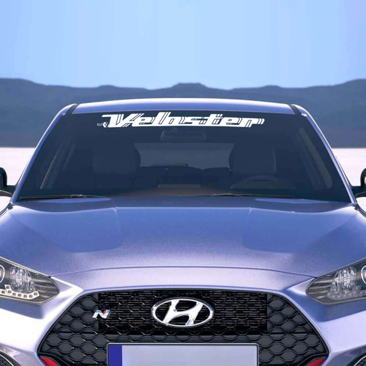 Brand Lettering Windshield Decal Sticker for Hyundai Veloster