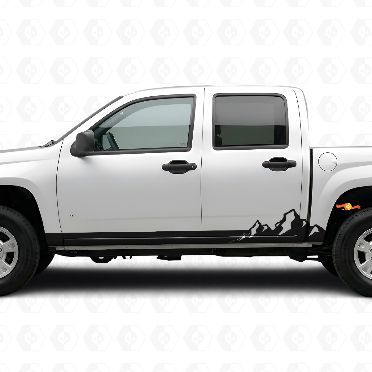 Mountain Range Door & Rocker Panel Vinyl Stripes for Chevrolet Colorado 1st Gen 2004-2012