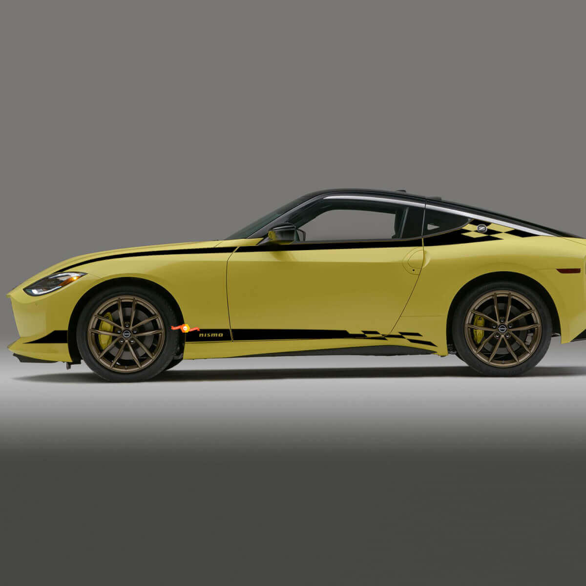 Nismo Side Checkered Stripe Decal Kit for Nissan Z GT4