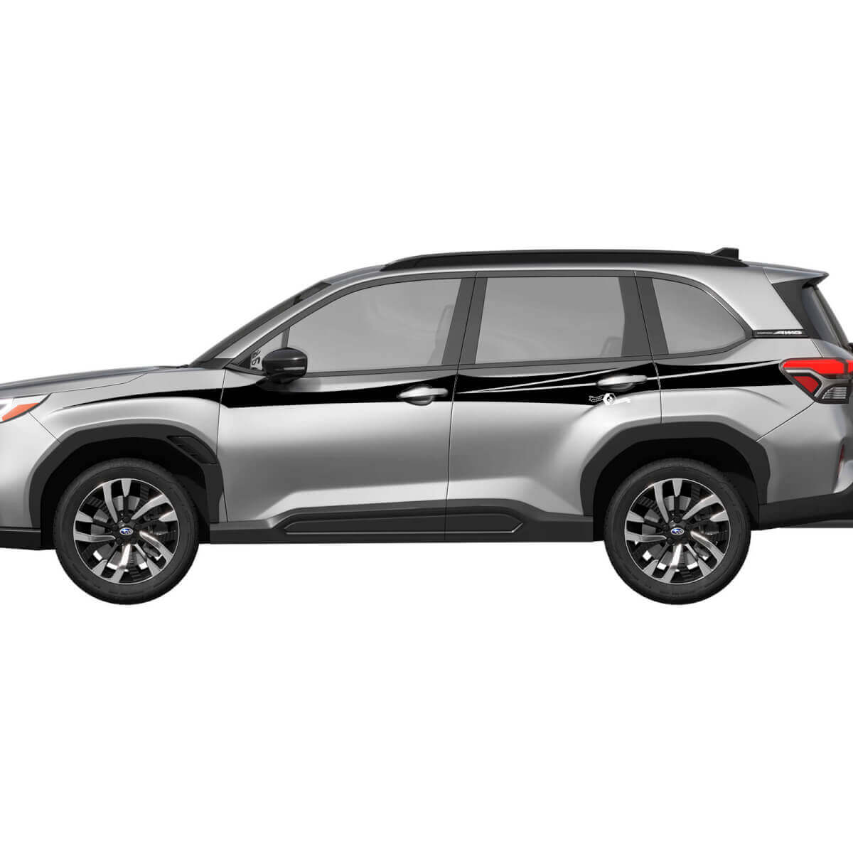 Side Doors Rocker Panel Racing Stripes Vinyl Decal Sticker for Subaru 5